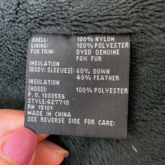 1 Madison Luxe Outerwear Navy Blue Jacket Size M Fox Fur - Picture 3 of 8